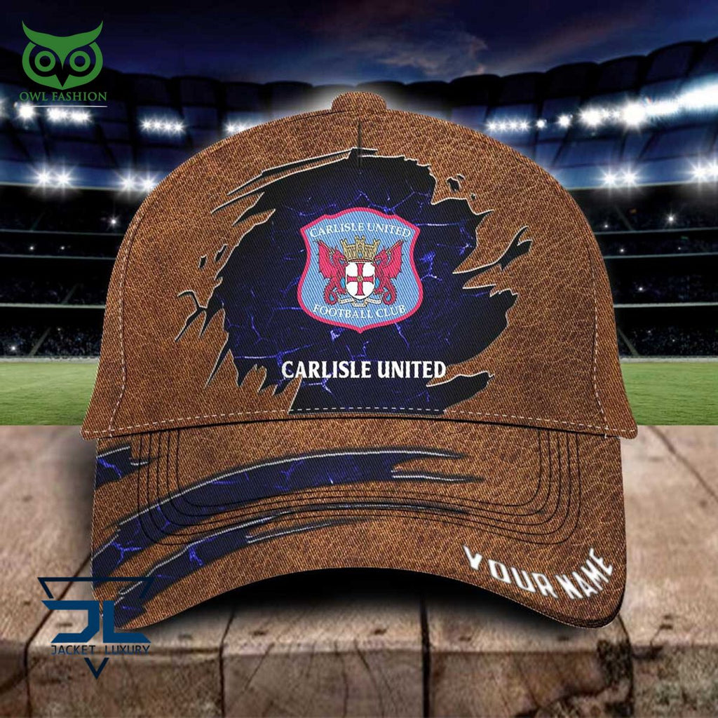 Carlisle United EFL Personalized Leather Classic Cap