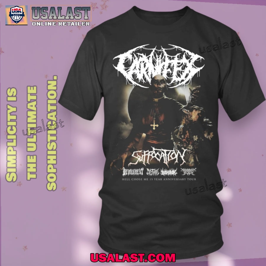 Carnifex Hell Chose Me 15 Year Anniversary 2025 Tour Shirt