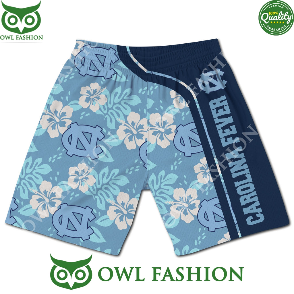 Carolina Fever UNC Logo and Mascot Hawaiian Shirt Short