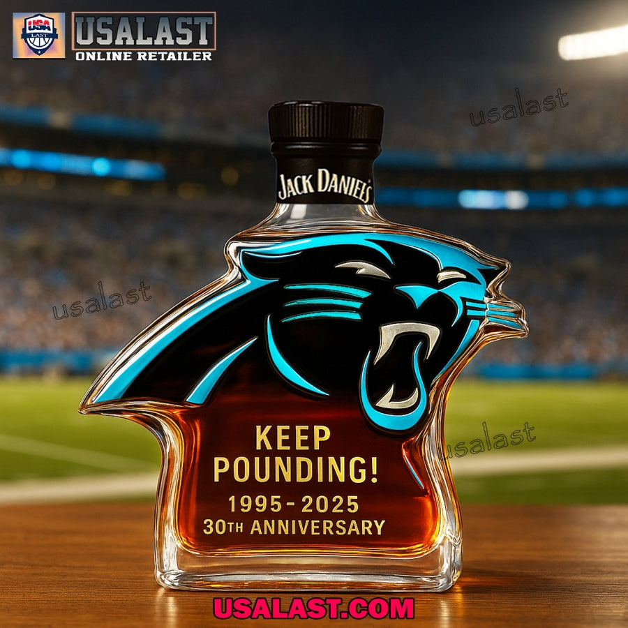 Carolina Panthers 30th Anniversary Wine Decanter