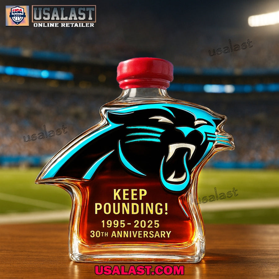 Carolina Panthers 30th Anniversary Wine Decanter