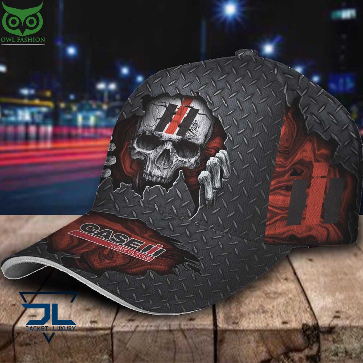 Case IH Car Skull Metal Classic Cap