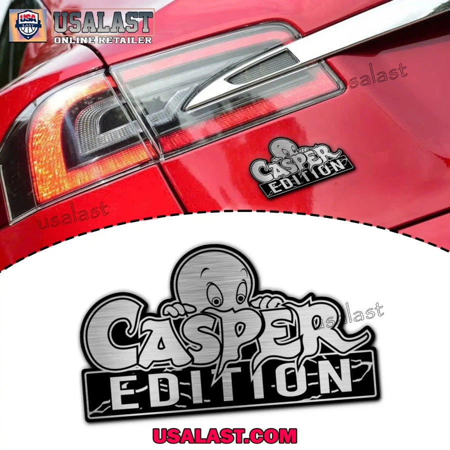 Casper Edition Custom 3D Car Badge Sticker