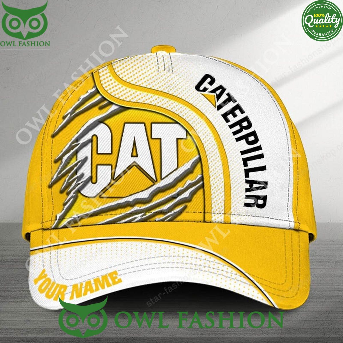 Caterpillar Inc construction and mining equipment Custom Name Printed Cap