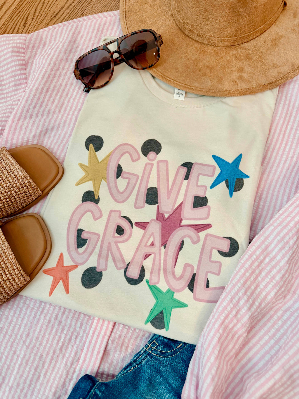Polka Dot Grace Graphic Tee