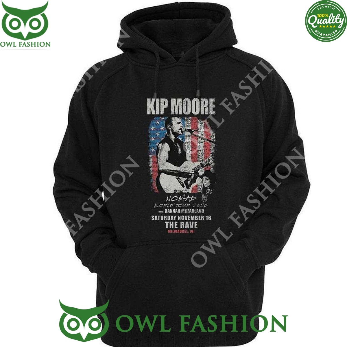 Hannah Mcfarland November 16 The Rave Kip Moore Nomad World Tour 2024 Milwaukee Wi Shirt