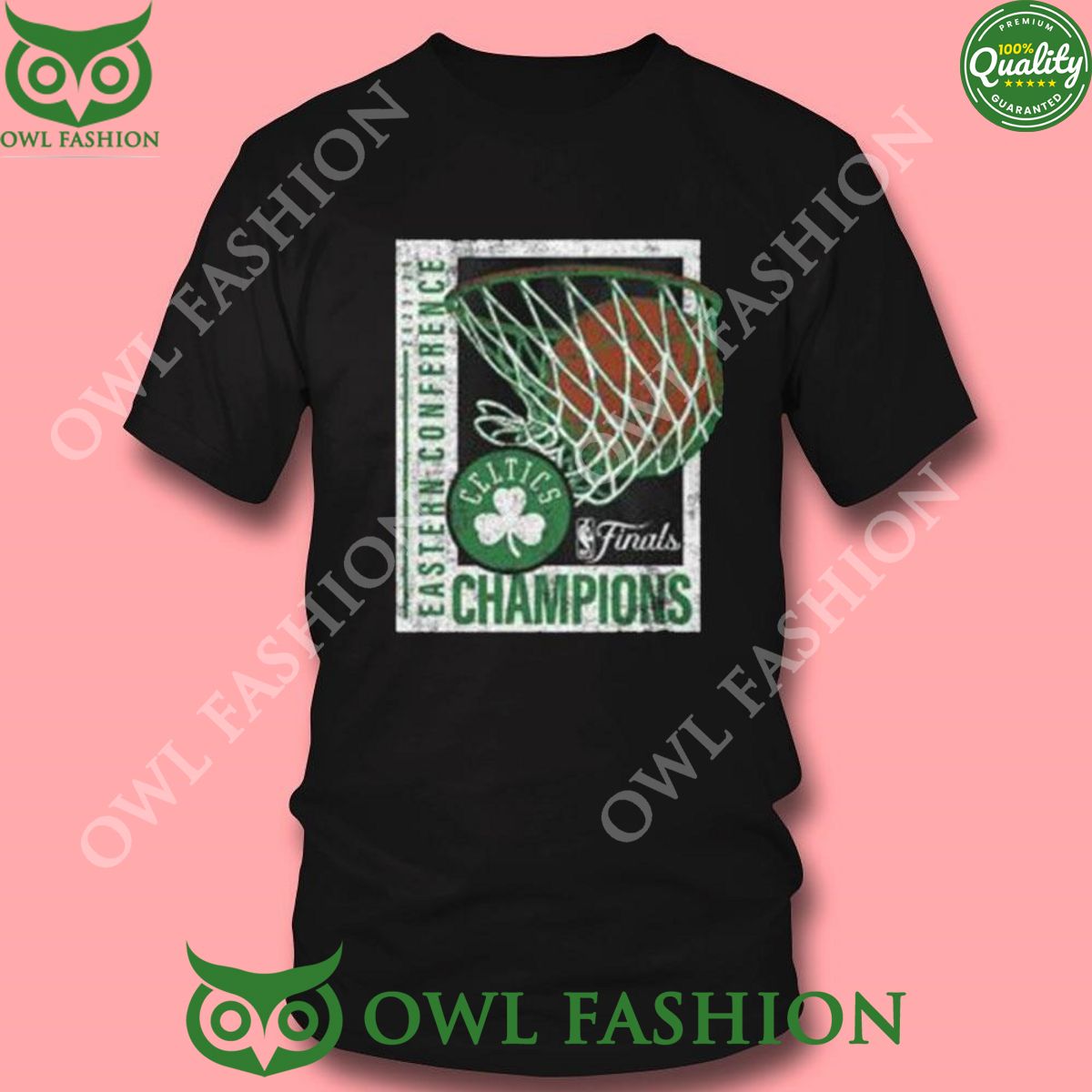 Celtics 2024 Eastern Conference Champions Full Court Tshirt