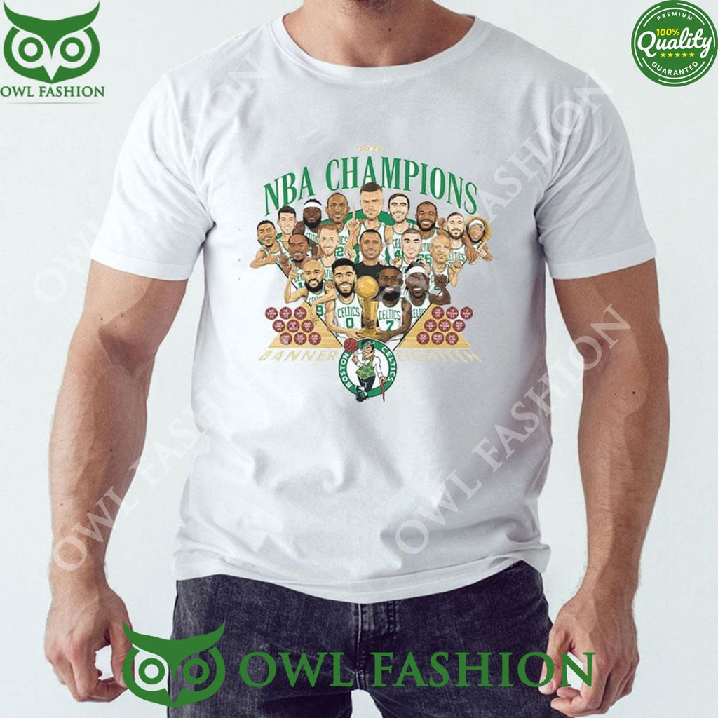 Celtics Parade 2024 NBA Champions Banner Eighteen Shirt