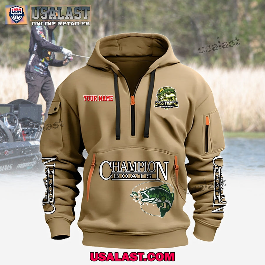 Champion Boats Fishing Custom Name Heavy Hoodie