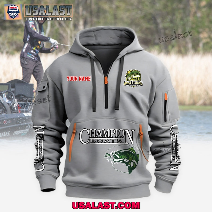 Champion Boats Fishing Custom Name Heavy Hoodie