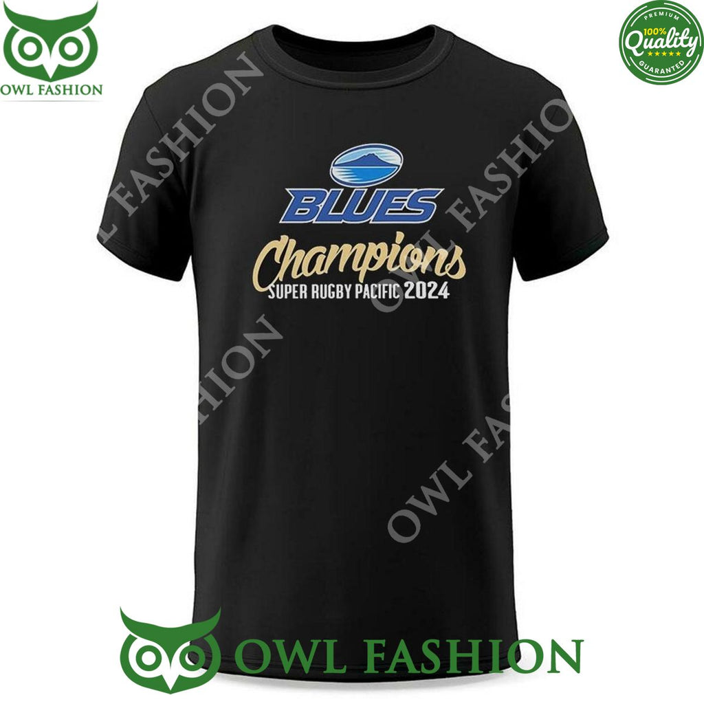 Champions Super Rugby Pacific 2024 Blues Rugby Union Team t shirt