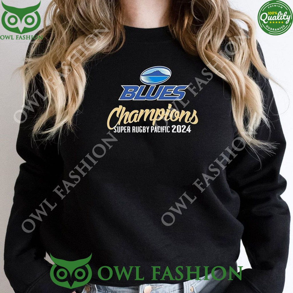 Champions Super Rugby Pacific 2024 Blues Rugby Union Team t shirt
