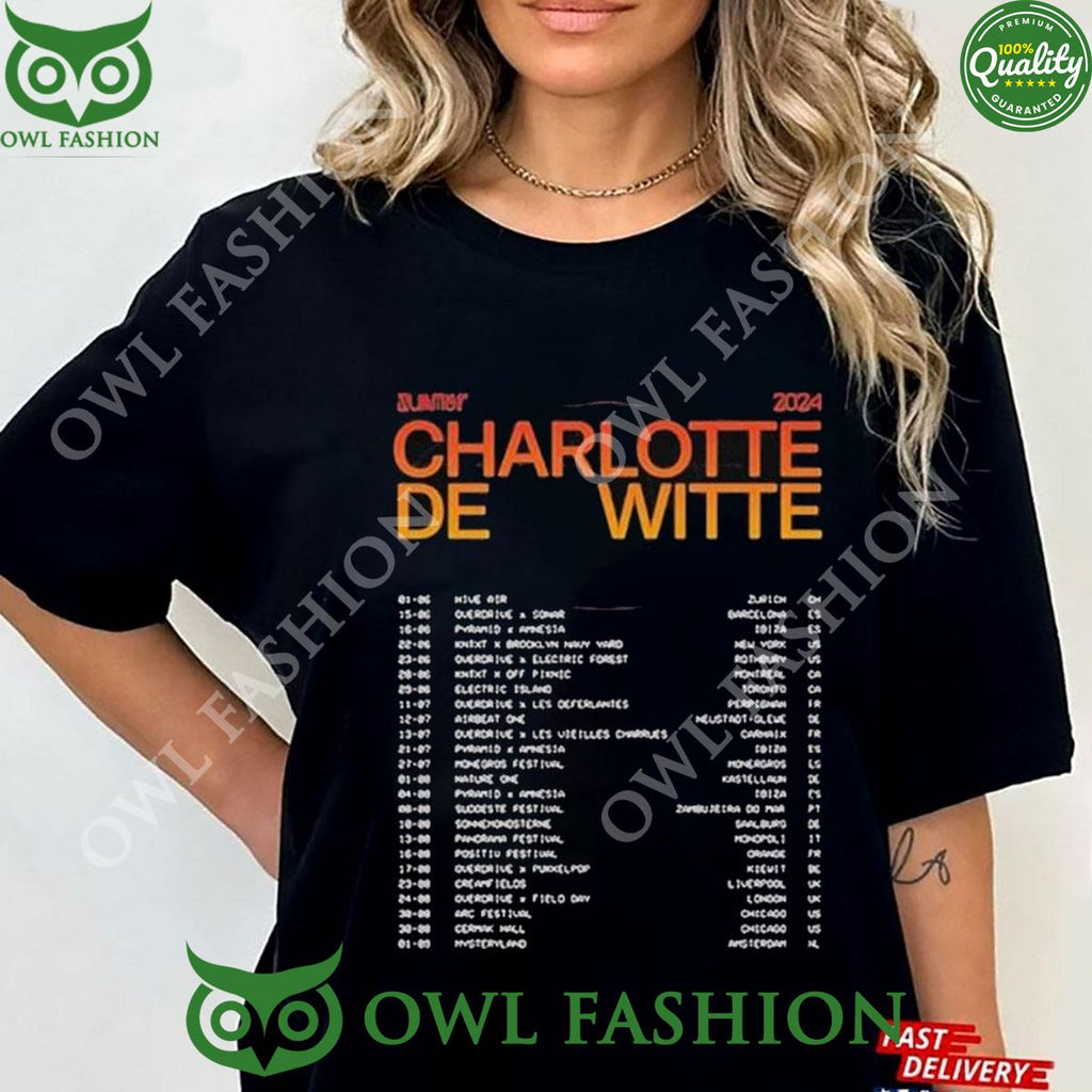 Charlotte De Witte Summer Tour 2024 Tshirt Hoodie