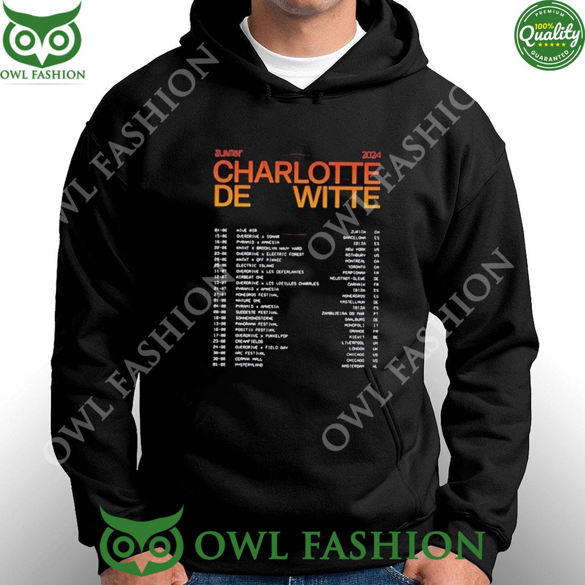 Charlotte De Witte Summer Tour 2024 Tshirt Hoodie