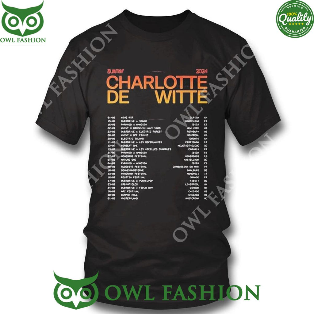 Charlotte De Witte Summer Tour 2024 Tshirt Hoodie