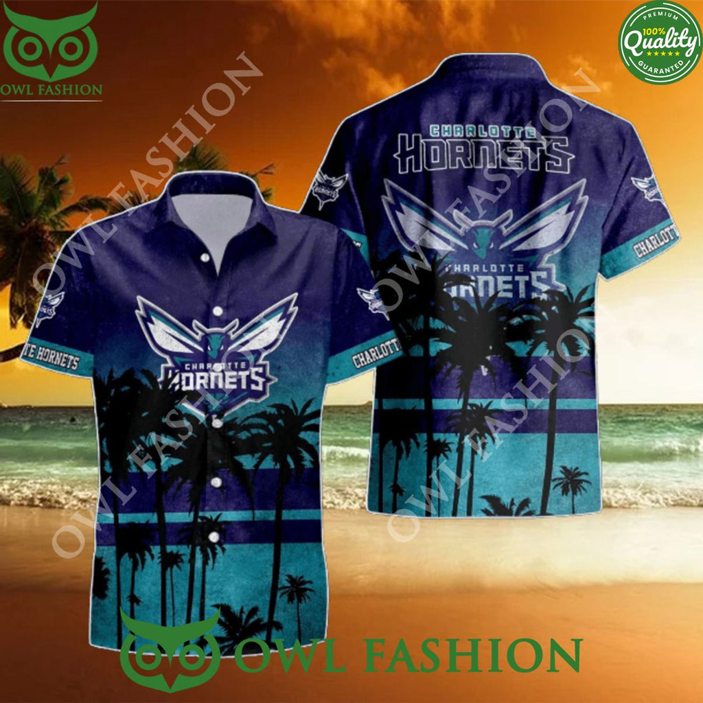 Charlotte Hornets NBA Hawaiian Shirt Trending Summer 2024