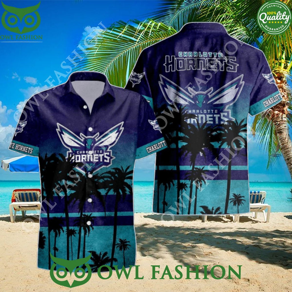 Charlotte Hornets NBA Hawaiian Shirt Trending Summer 2024