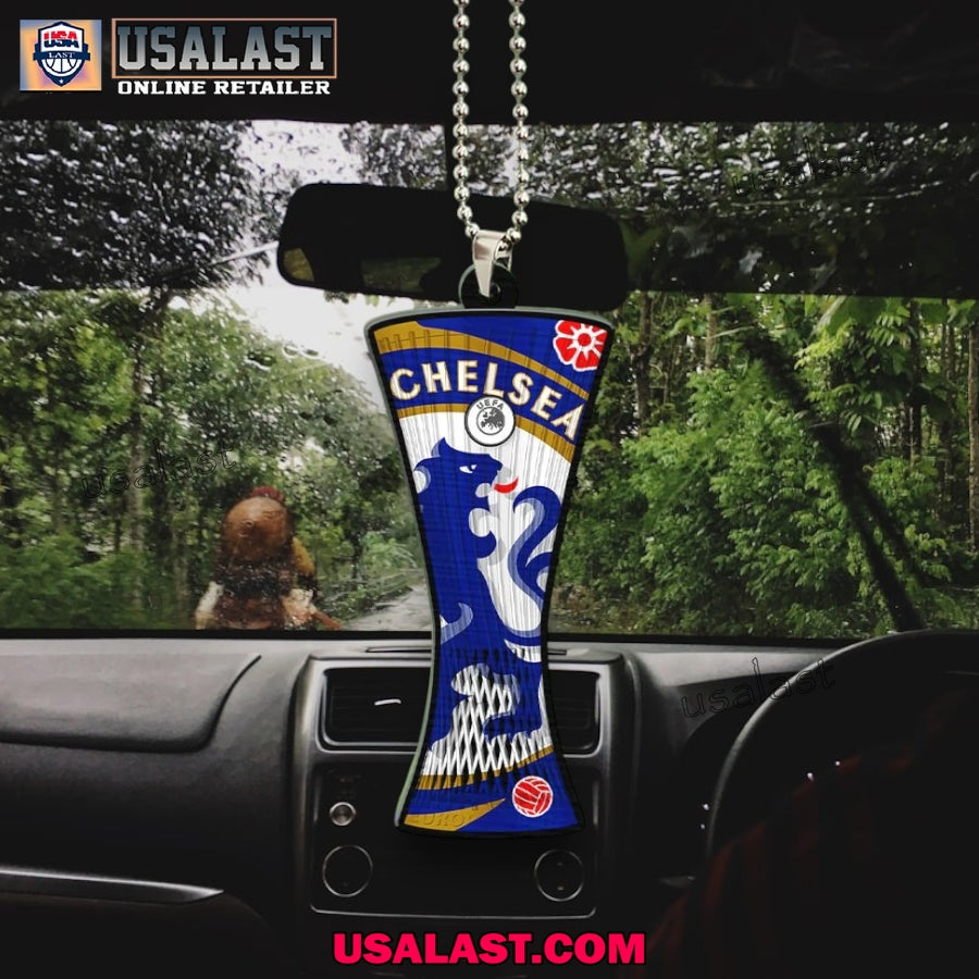 Chelsea 2025 Conference League Cup Car Hanging Ornament