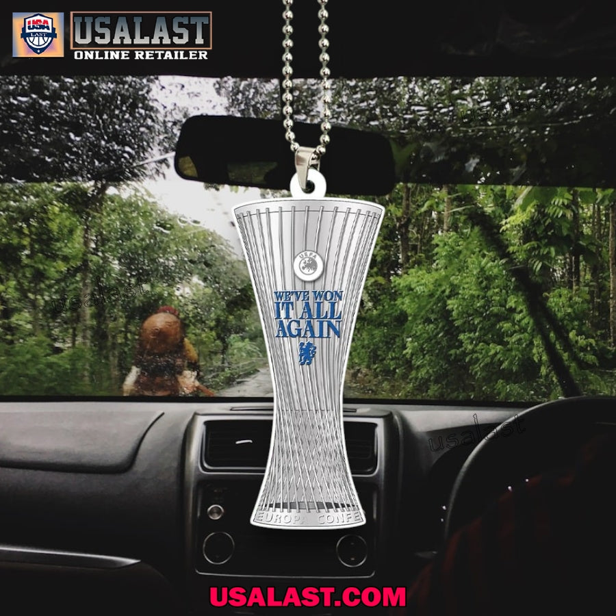 Chelsea’s We’ve Won It All Again Car Hanging Ornament, Keychain
