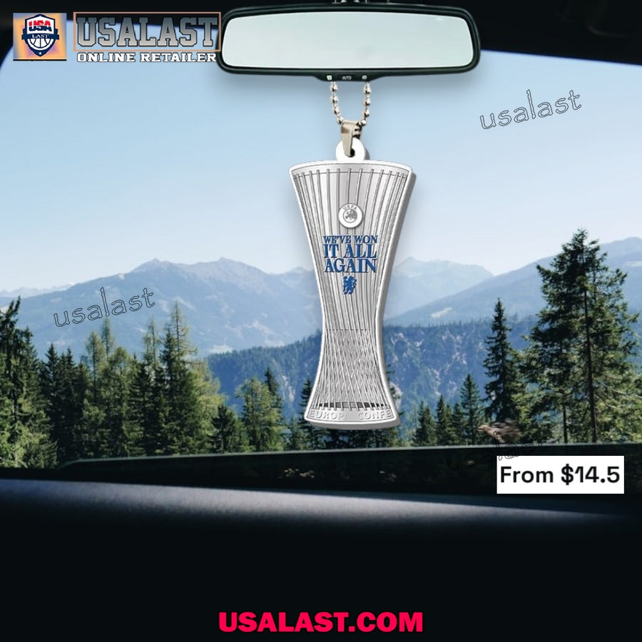 Chelsea’s We’ve Won It All Again Car Hanging Ornament, Keychain