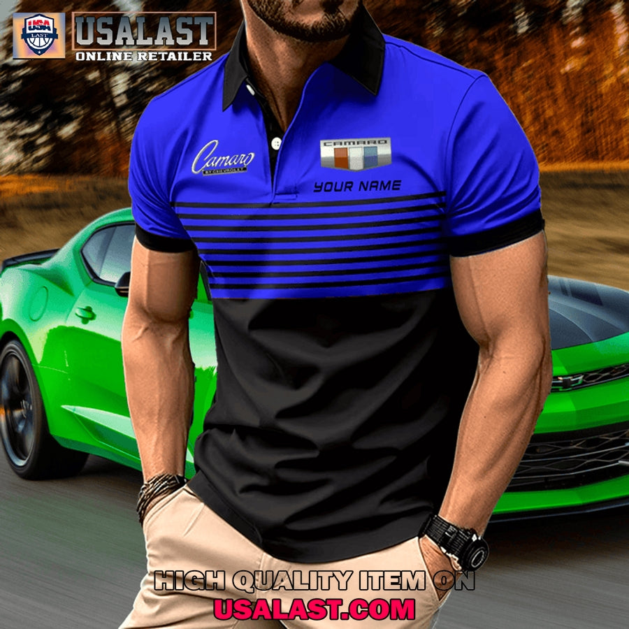 Chevrolet Camaro Custom Name Men Polo Shirt