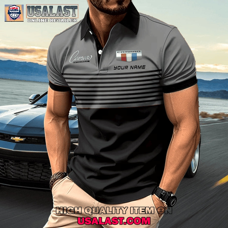 Chevrolet Camaro Custom Name Men Polo Shirt