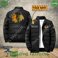 Chicago Blackhawks Custom Name NHL Ice Hockey Puffer Jacket Sport