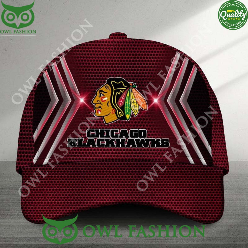 Chicago Blackhawks Printed NHL Ice Hockey Classic Cap