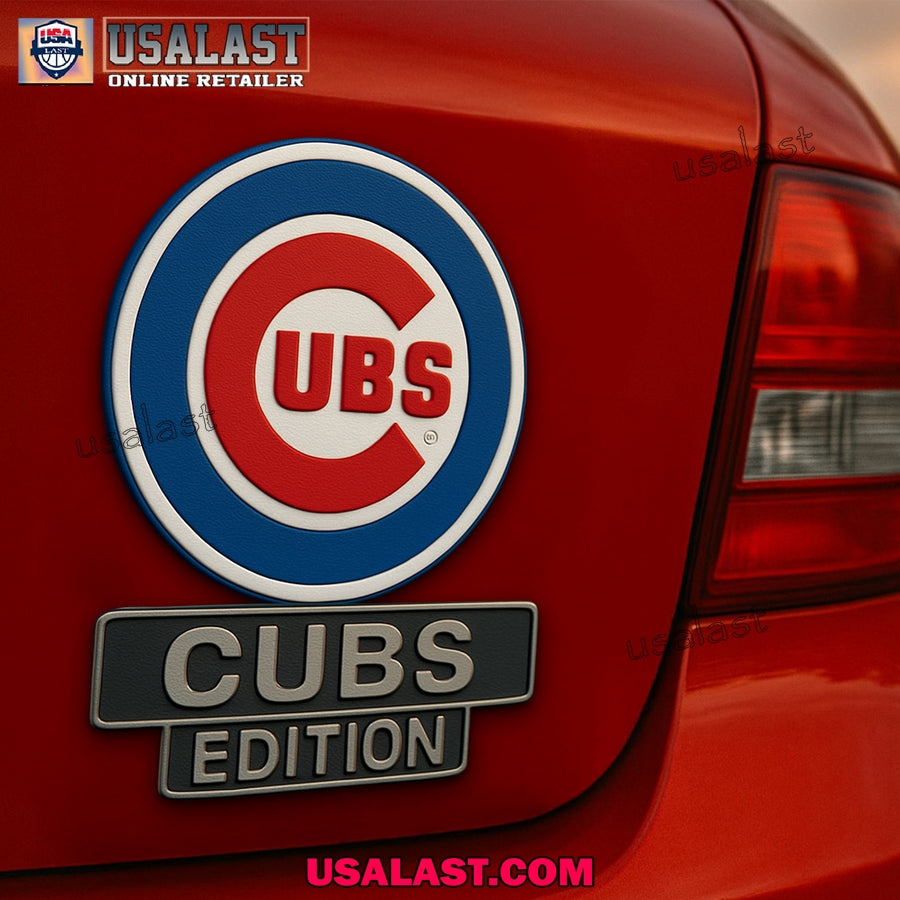 Chicago Cubs Car Emblem Custom 3D Badge