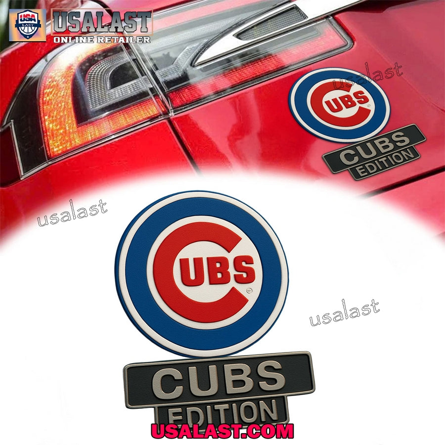 Chicago Cubs Car Emblem Custom 3D Badge