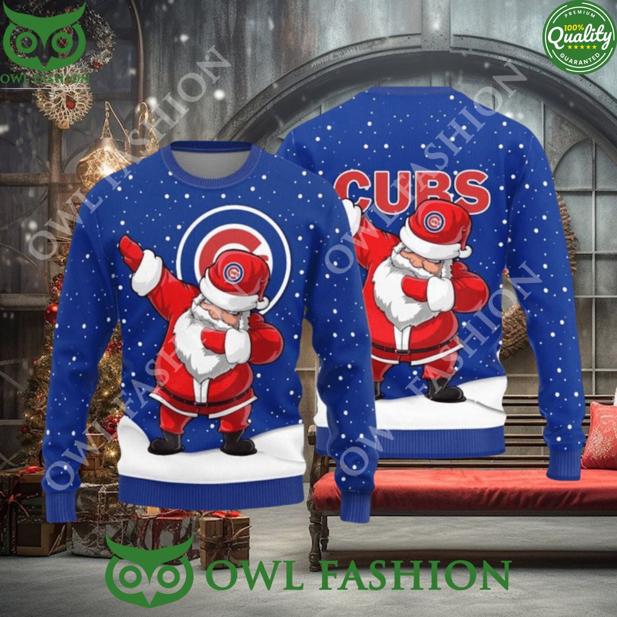Chicago Cubs Dab Santa New Style Sweater Jumper