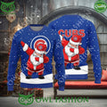 Chicago Cubs MLB Dab Santa Sweater Jumper For Christmas
