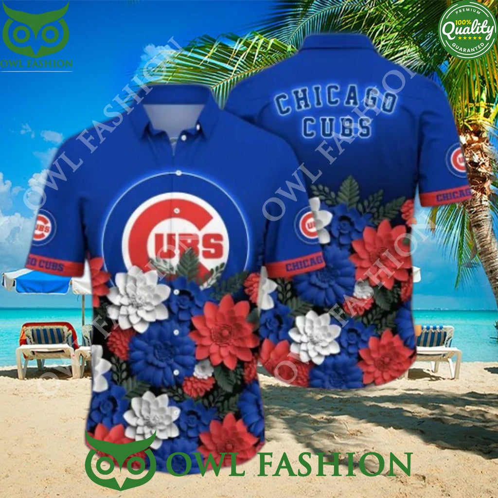 Chicago Cubs MLB Flower Summer Fashion Hawaiian Shirt