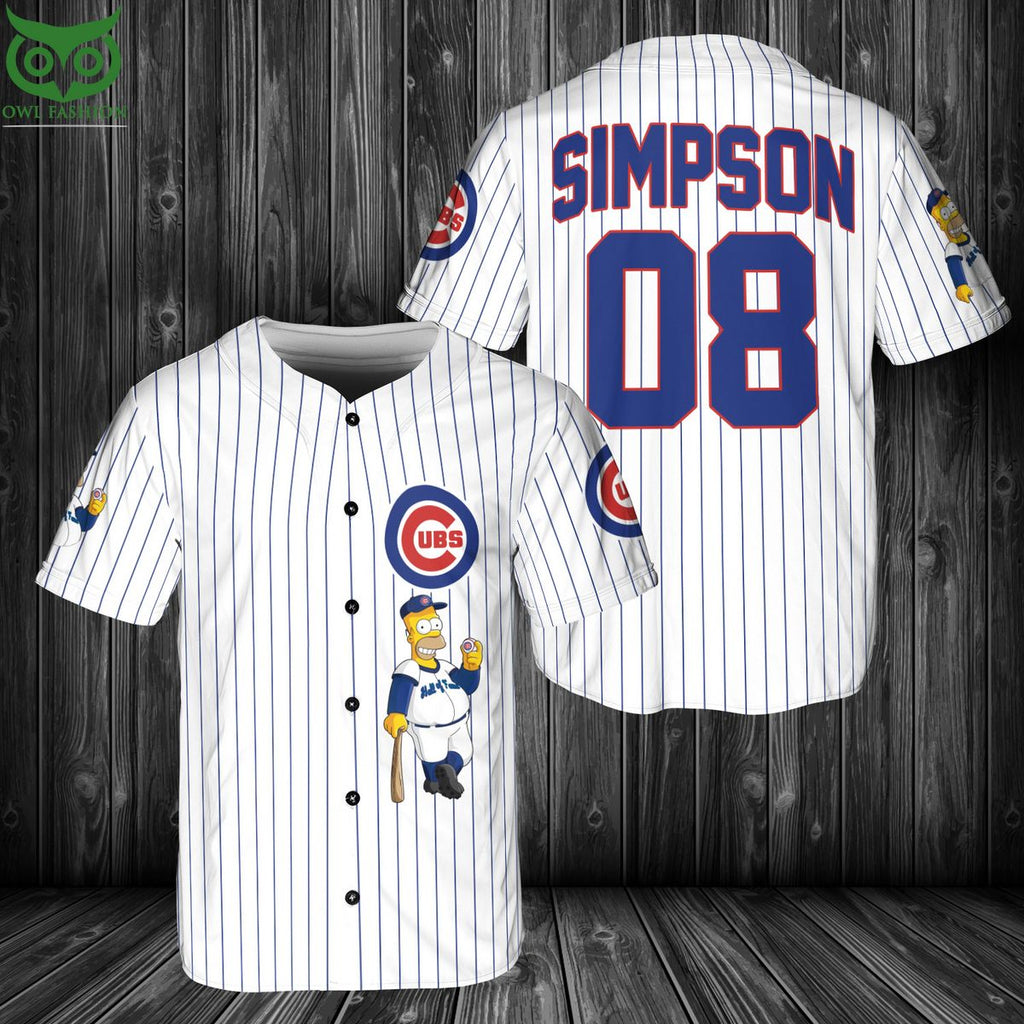 Chicago Cubs MLB Simpson Baseball Jersey