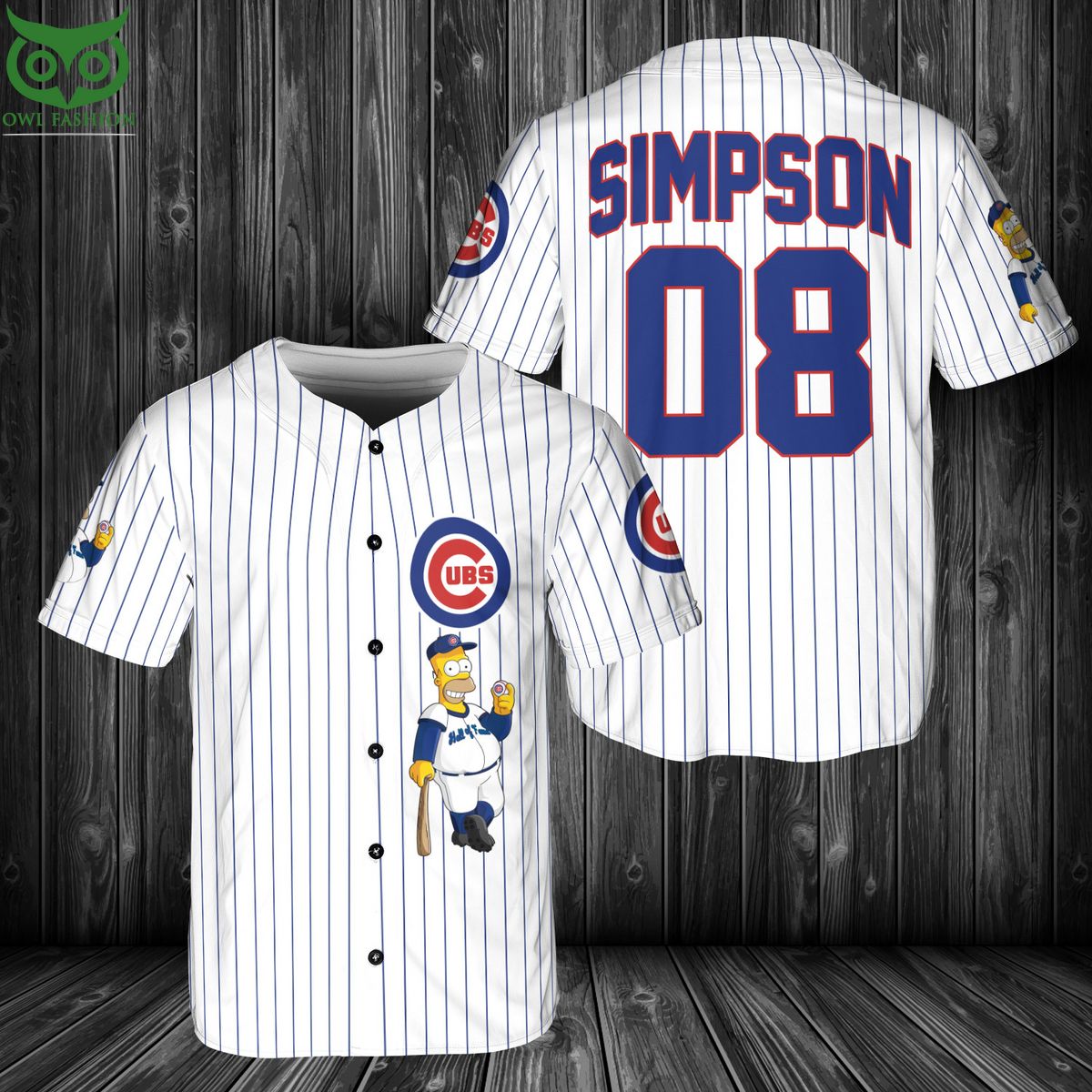 Chicago Cubs MLB Simpson Baseball Jersey