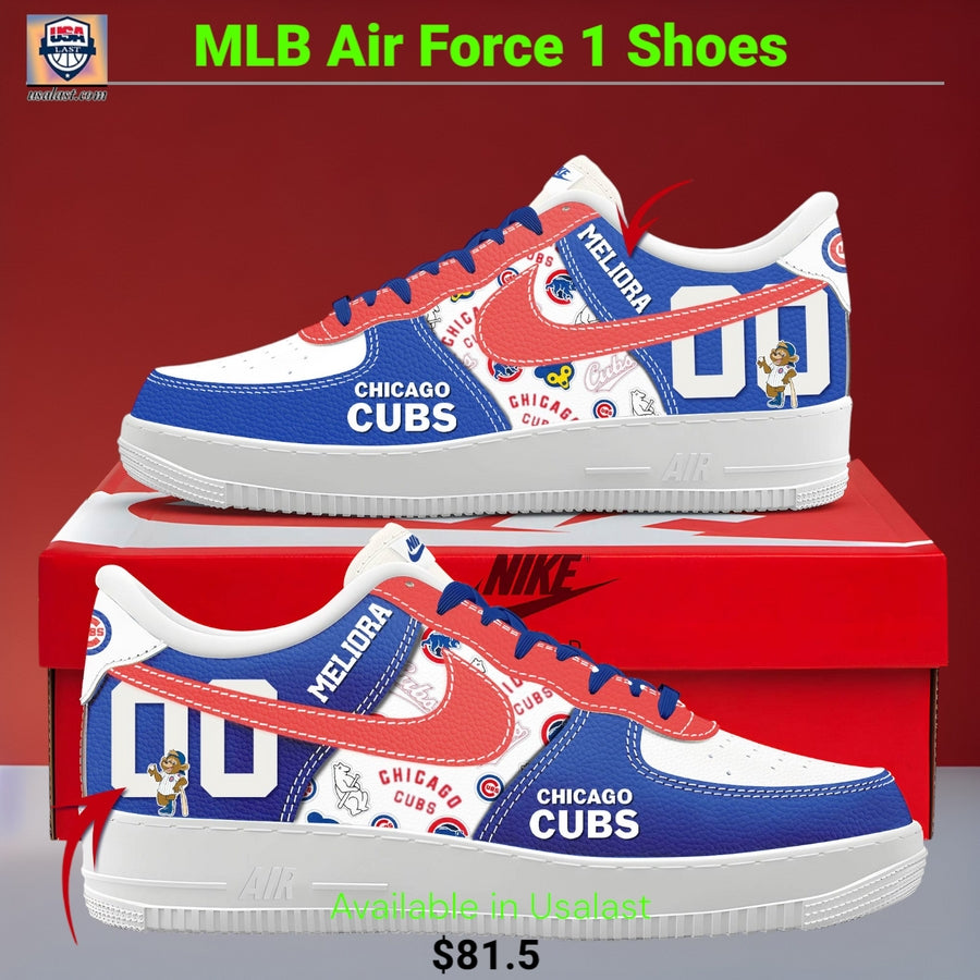 Chicago Cubs Personalized Air Force 1 Shoes