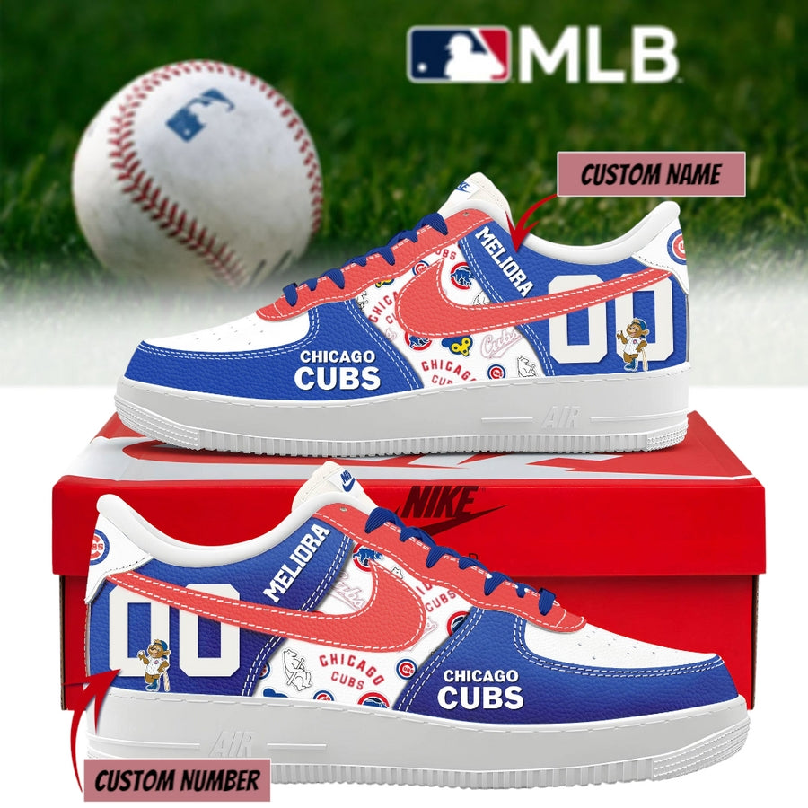 Chicago Cubs Personalized Air Force 1 Shoes