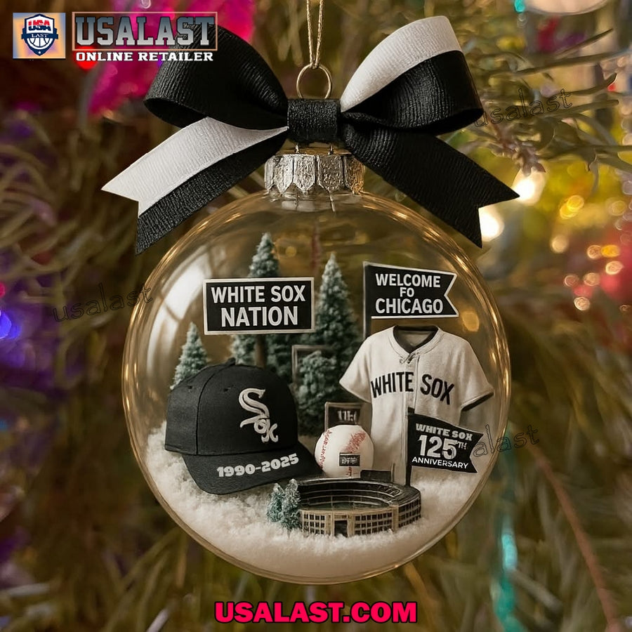 Chicago White Sox 125th Anniversary Christmas Ornament