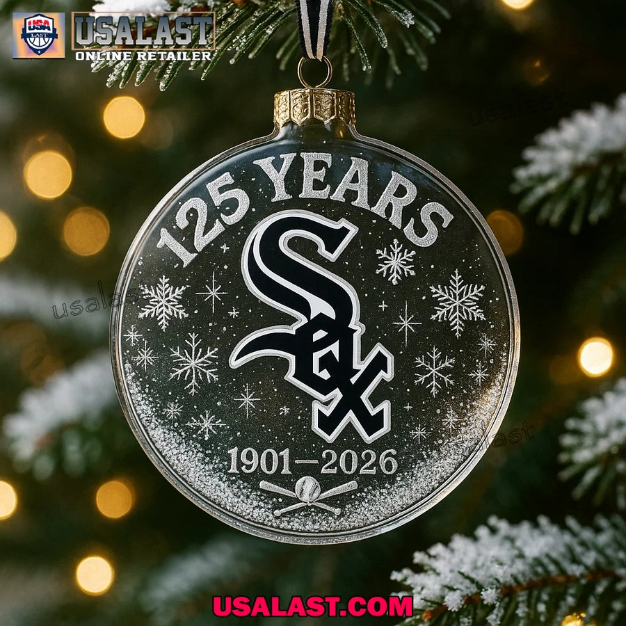 Chicago White Sox 125th Anniversary Plastic and Aluminium Ornament