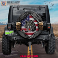 Chicago Wolves AHL American Flag Spare Tire Cover