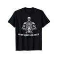 chidas gym Lightsaber brand shirt mexican slang robes los discos skeleton lifting weights graphic 100 cotton 220gsm...