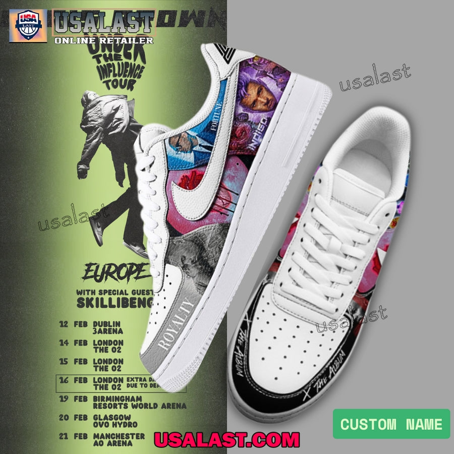 Chris Brown Royalty Custom Air Force 1s Sneakers