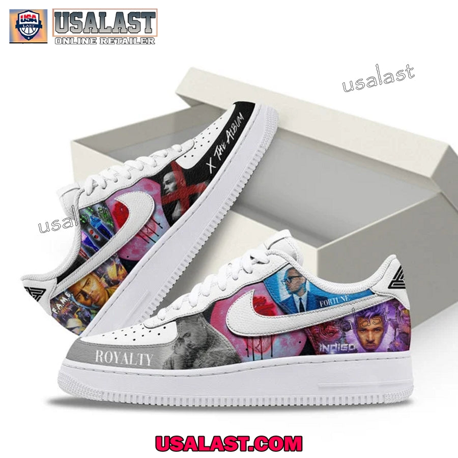Chris Brown Royalty Custom Air Force 1s Sneakers