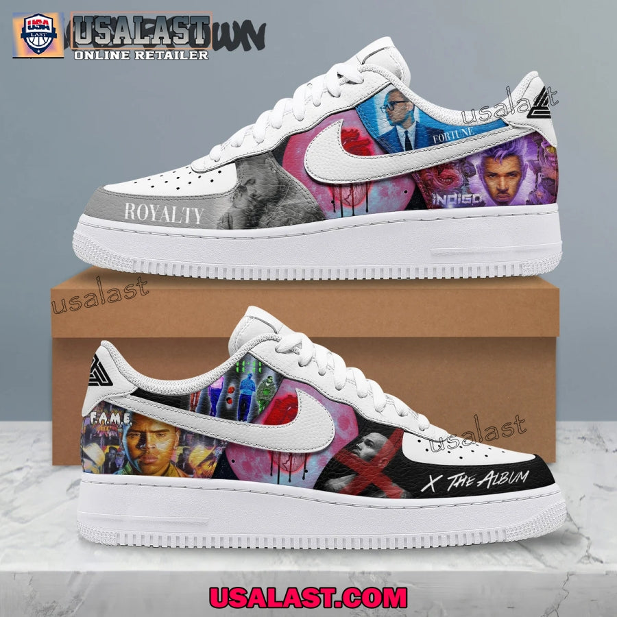 Chris Brown Royalty Custom Air Force 1s Sneakers