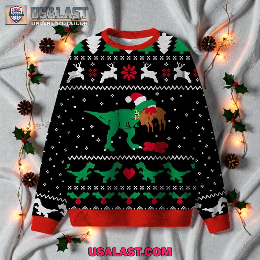 Christmas Dinosaur Ugly Christmas Sweater