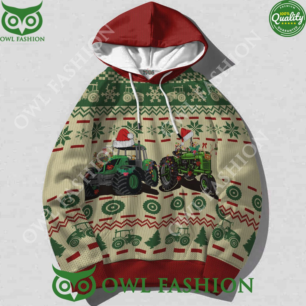 Christmas Farmer Truck Premium Ugly Sweater