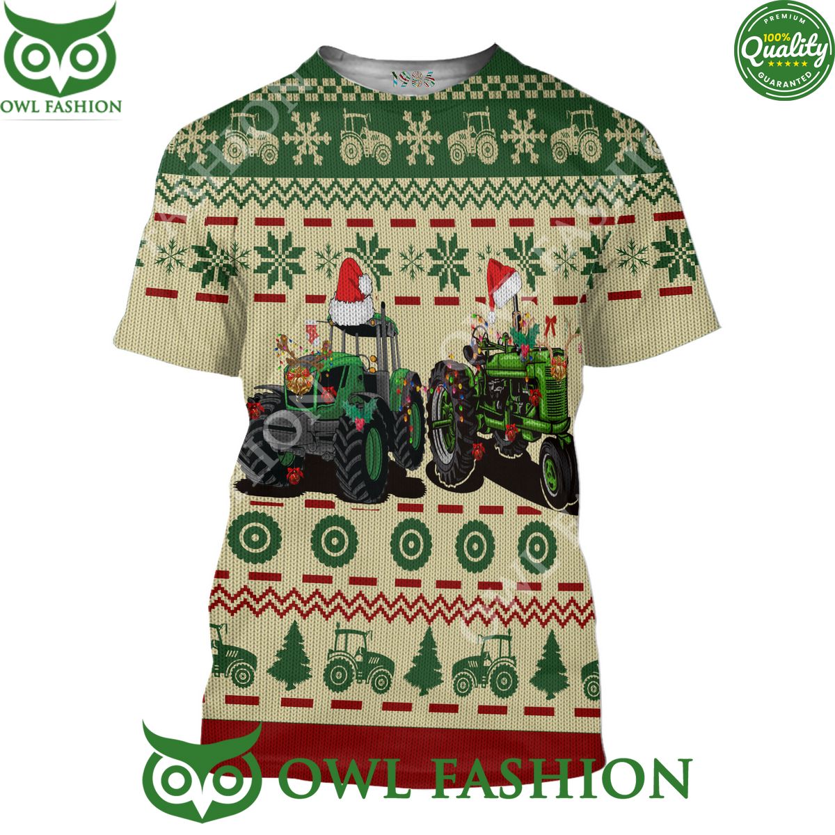 Christmas Farmer Truck Premium Ugly Sweater