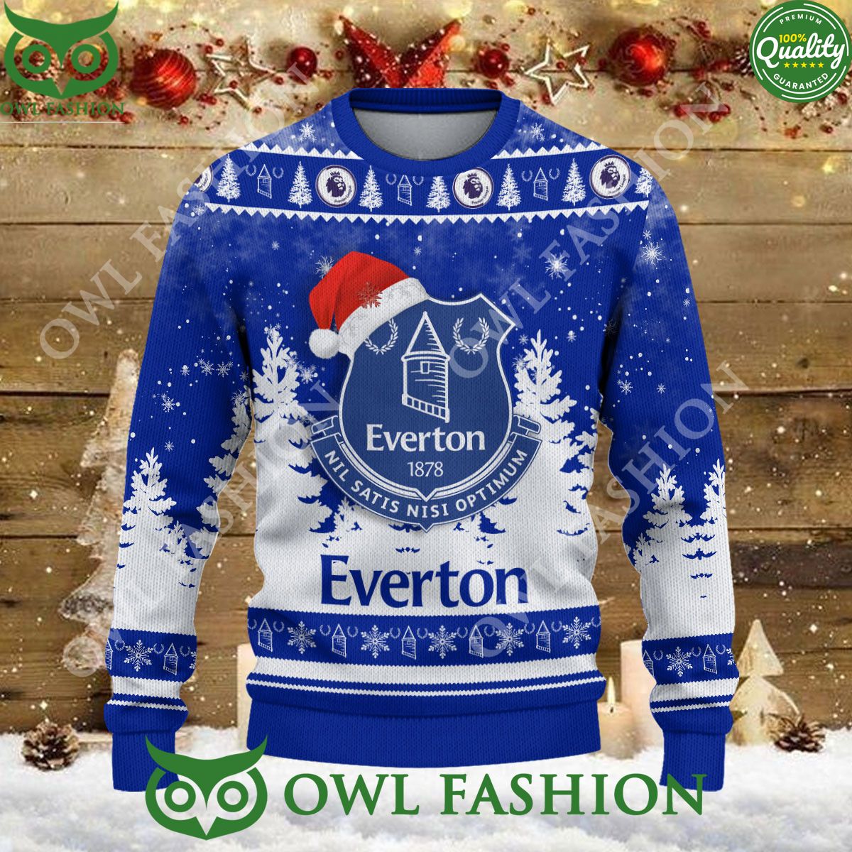 Christmas Football Everton F.C EFL Ugly Premier League Sweater Jumper