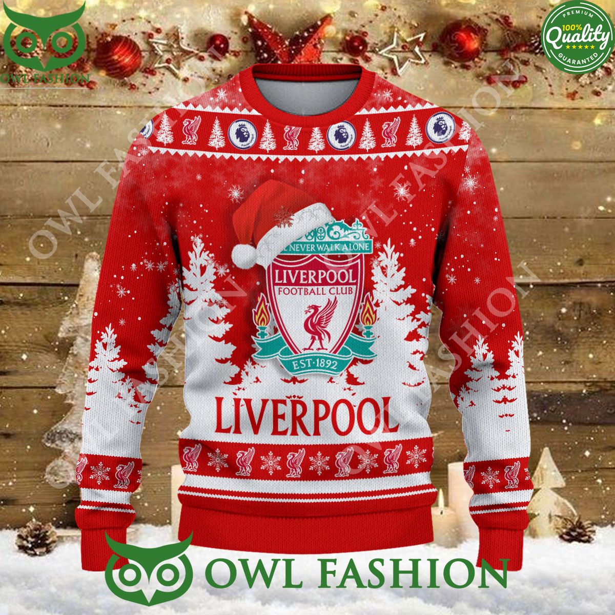 Christmas Football Liverpool F.C EFL Ugly Premier League Sweater Jumper
