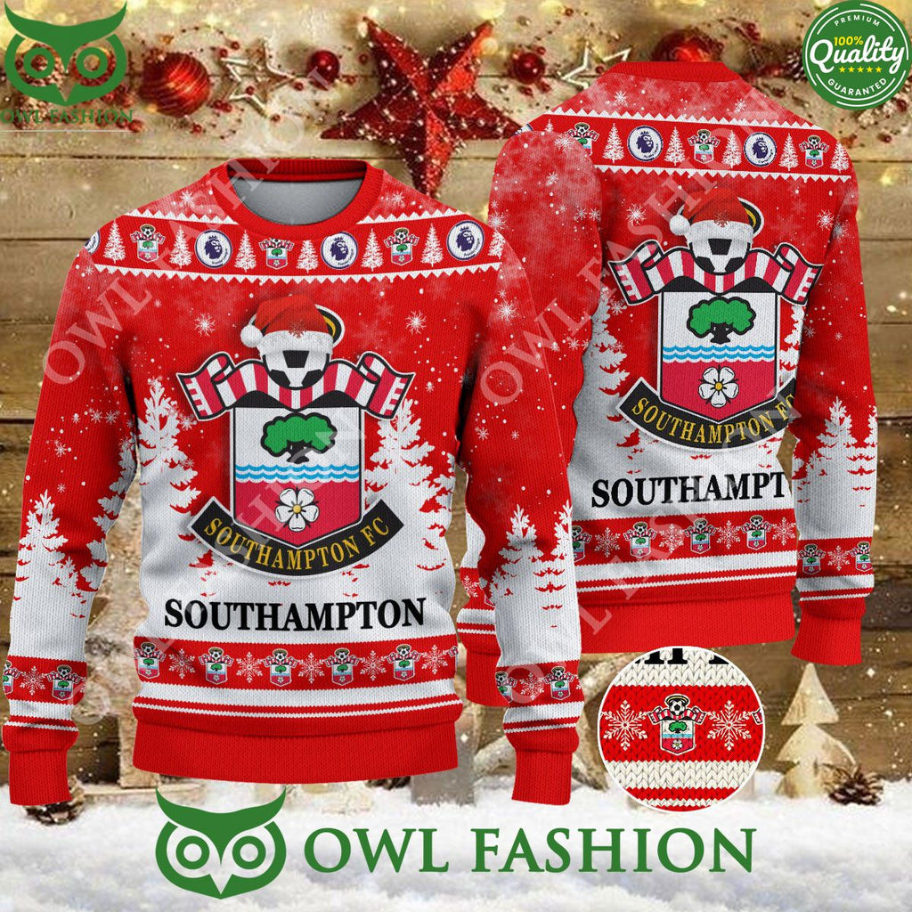 Christmas Football Southampton EFL Ugly Premier League Sweater Jumper